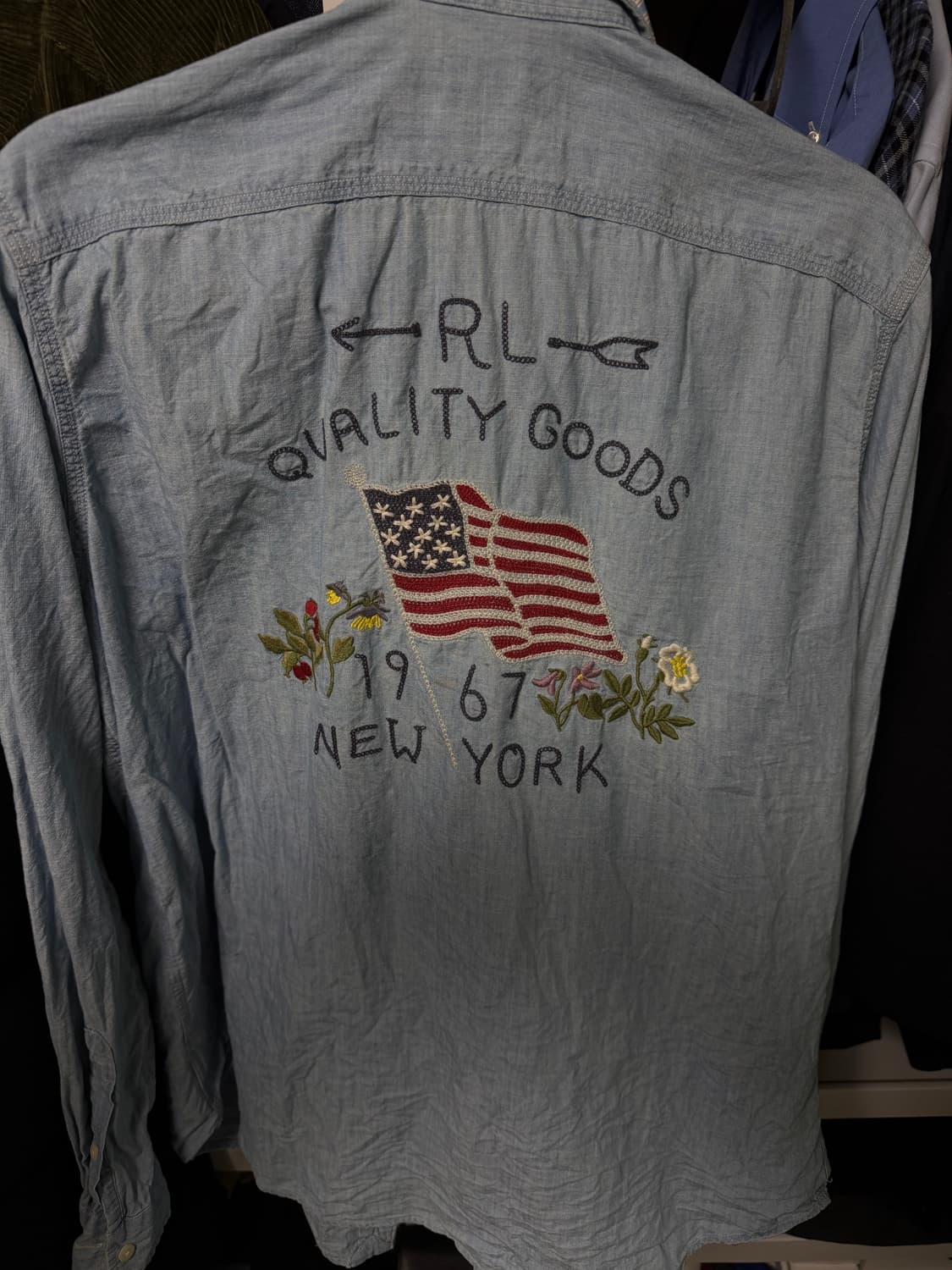 폴로 샴브레이 워크셔츠 M 상품이미지1