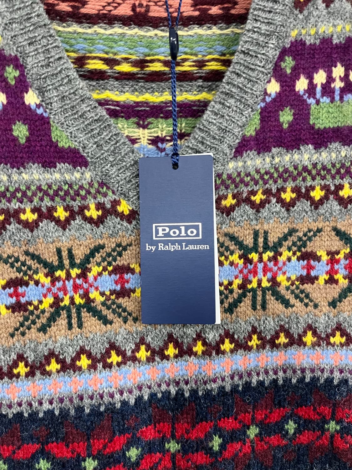 폴로 랄프로렌 인타르시아 니트 베스트 L사이즈 상품이미지4