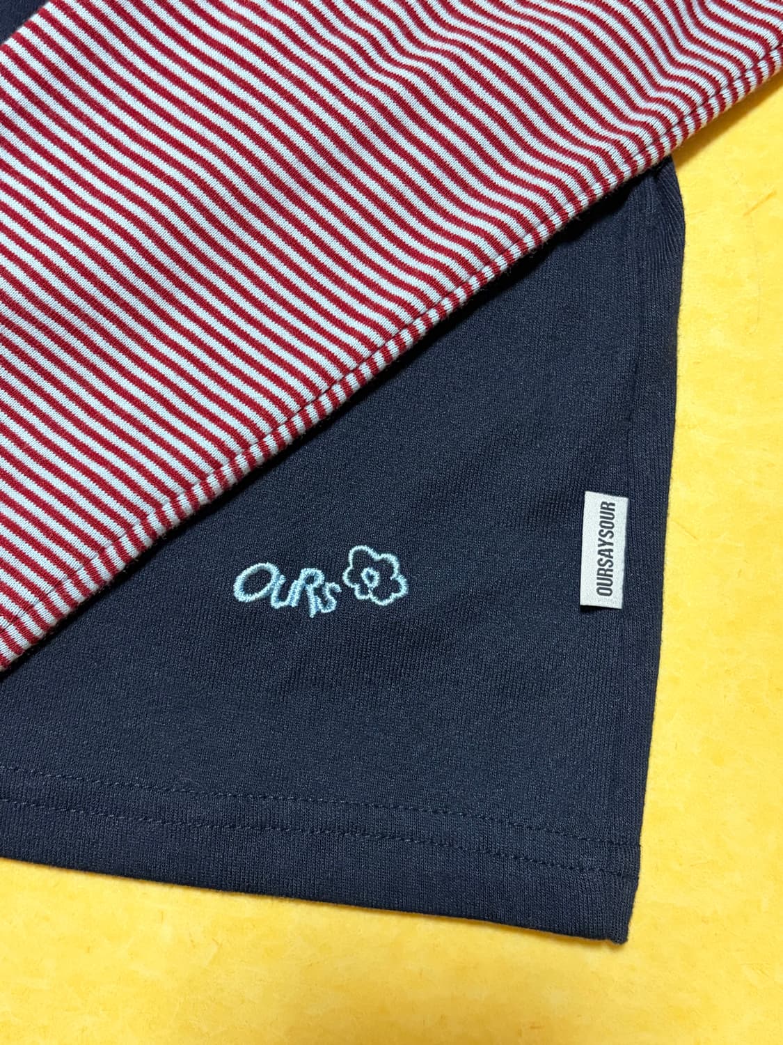 아워세이아워 스냅 스트라이프 배색 롱슬리브 상품이미지5