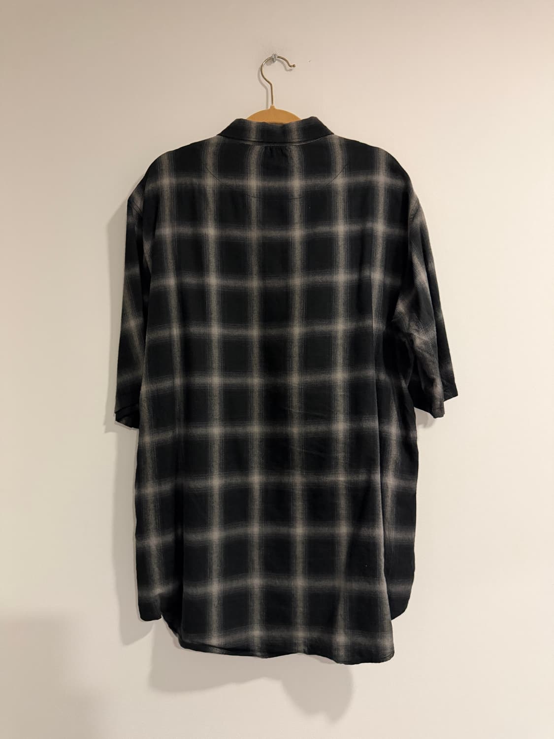 UNDERCOVER 레이어드 온브레 체크 셔츠 반팔 상품이미지2