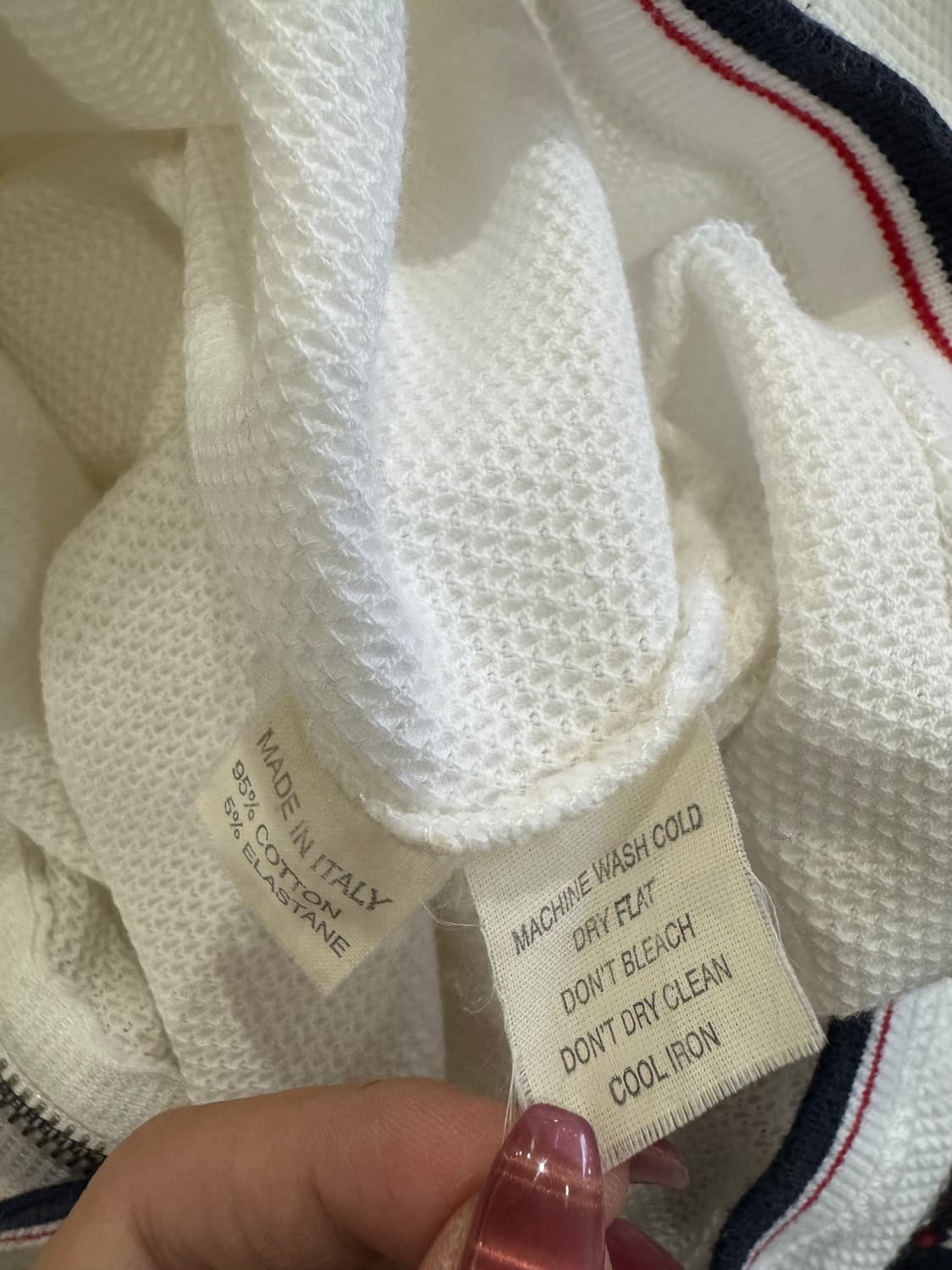 꾸레쥬 화이트 후드 집업 상품이미지5