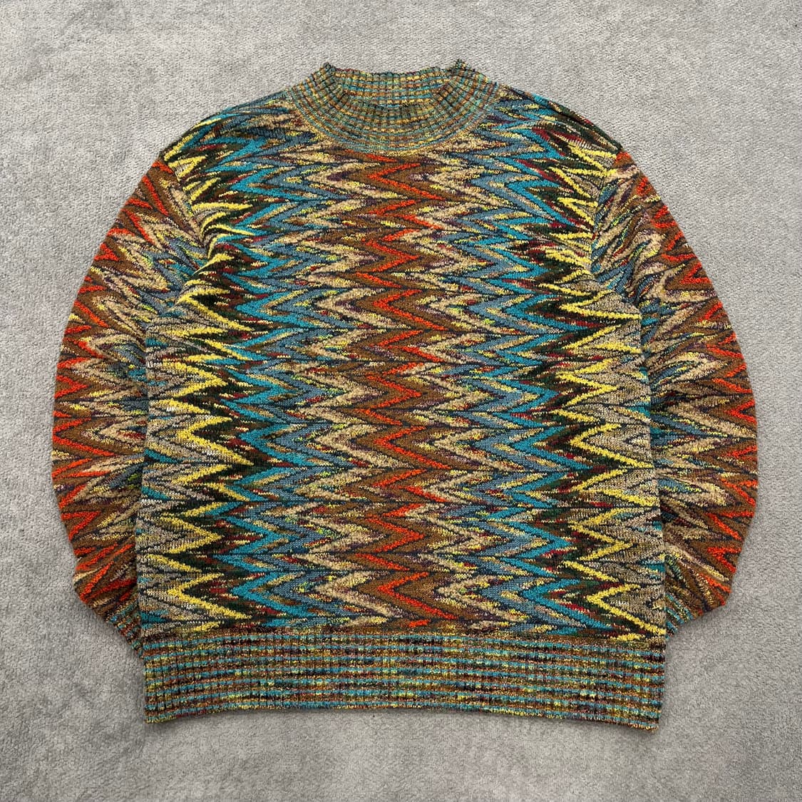 100 CAPERDONI 멀티컬러 패턴 니트 상품이미지1