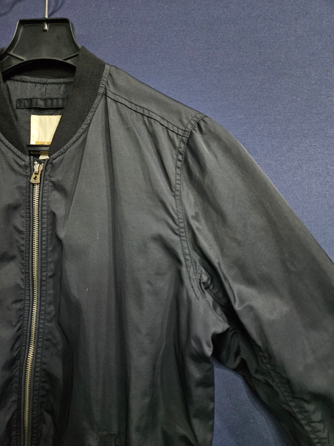 디젤 블랙 남성 95 항공점퍼 자켓  상품이미지4