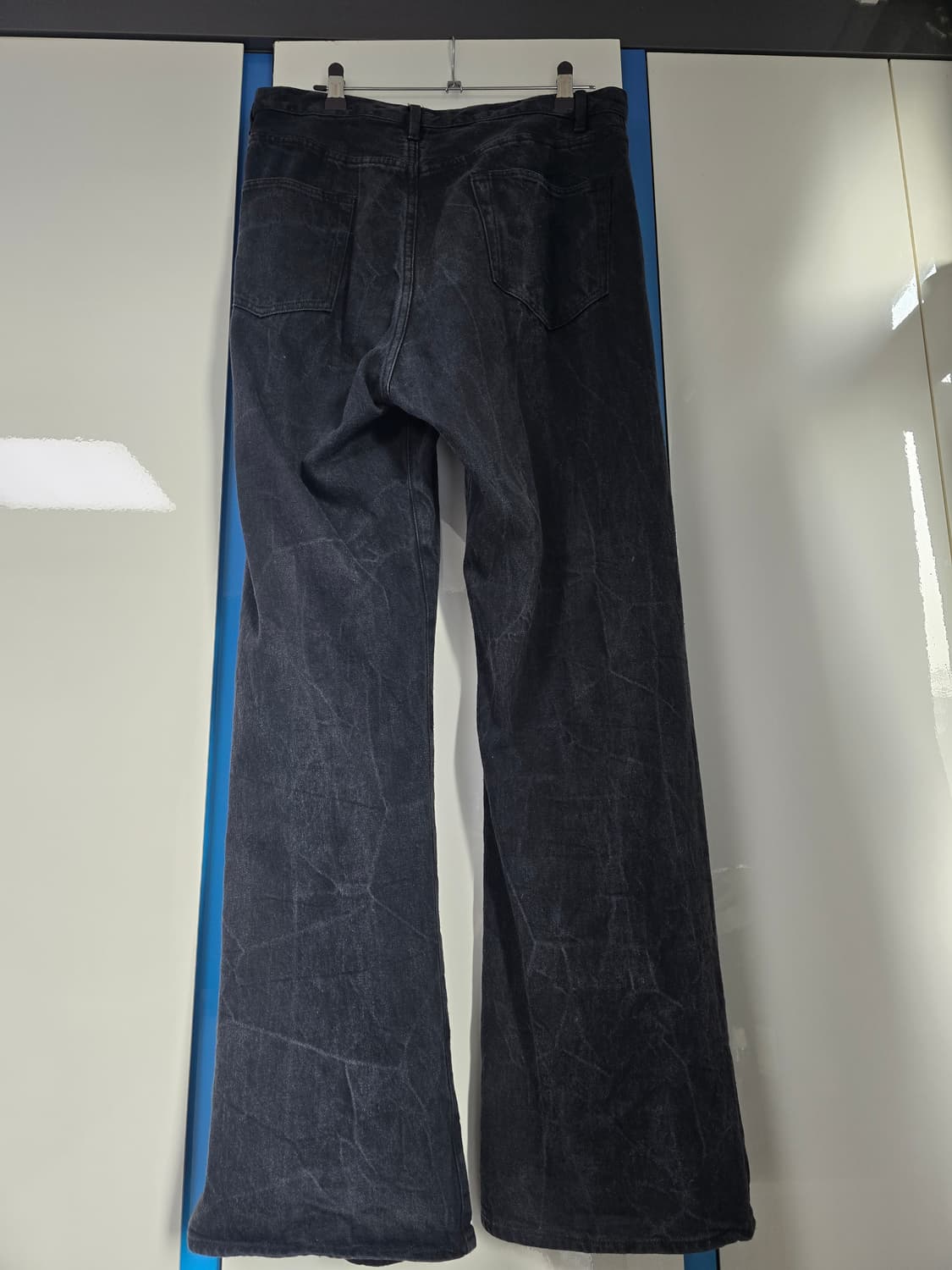 [3] 오라리 셀비지 페이디드 라이트 데님 팬츠 블랙 상품이미지6