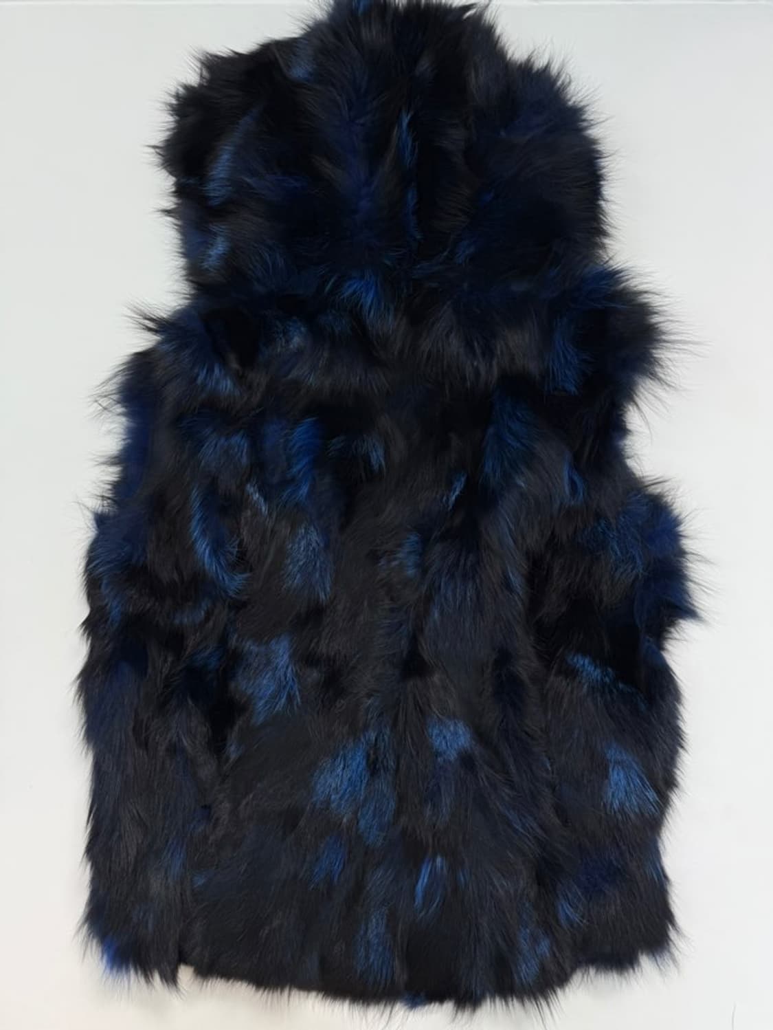 VTG FOX & RACCOON FUR HOOD VEST 상품이미지6