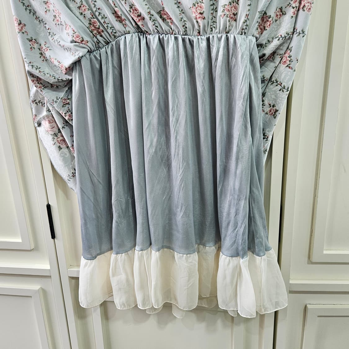 엑시즈팜 (axes femme) 파스텔블루 로즈 원피스 상품이미지8