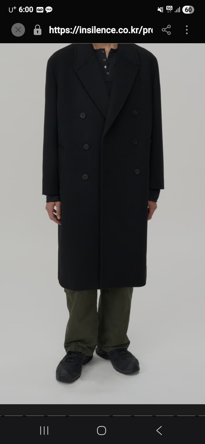 인사일런스 시그니처 더블 코트 상품이미지5