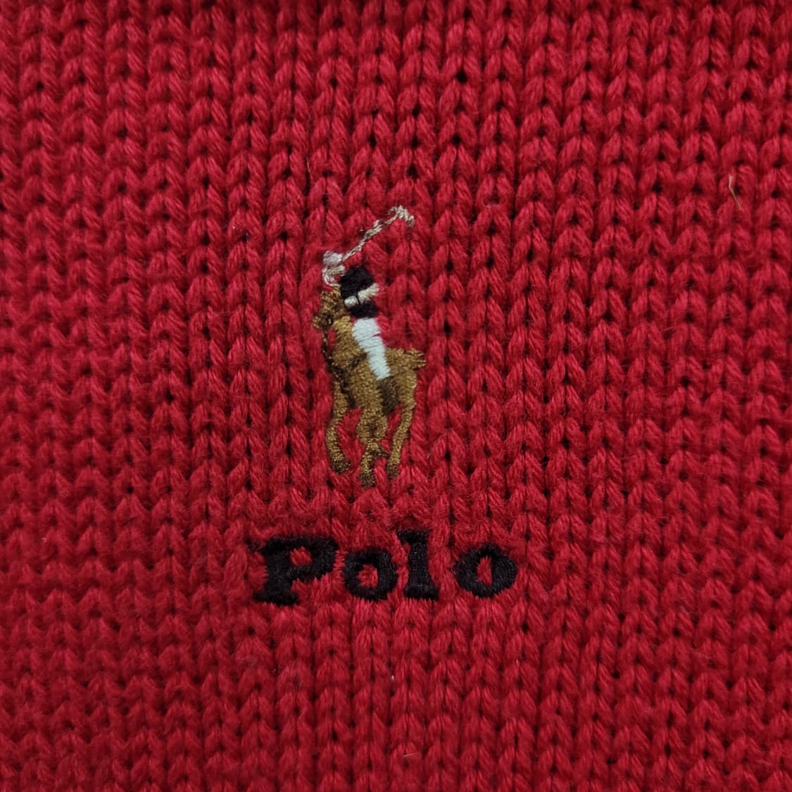 Ralph Lauren 자수로고 하프집업 니트 상품이미지3