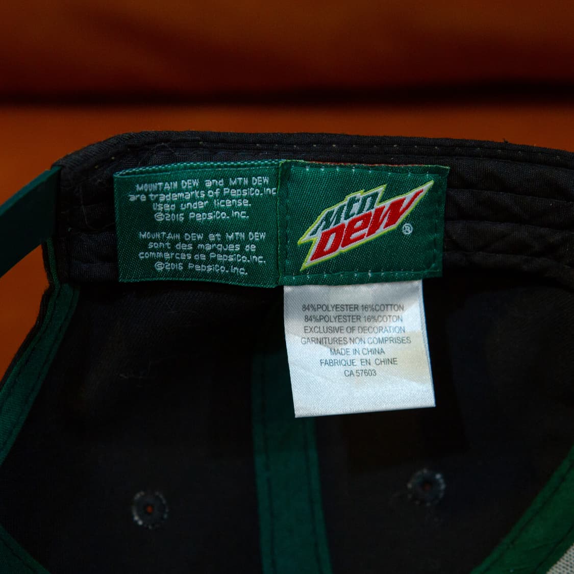 마운틴 듀 6 패널 빈티지 캡 상품이미지4