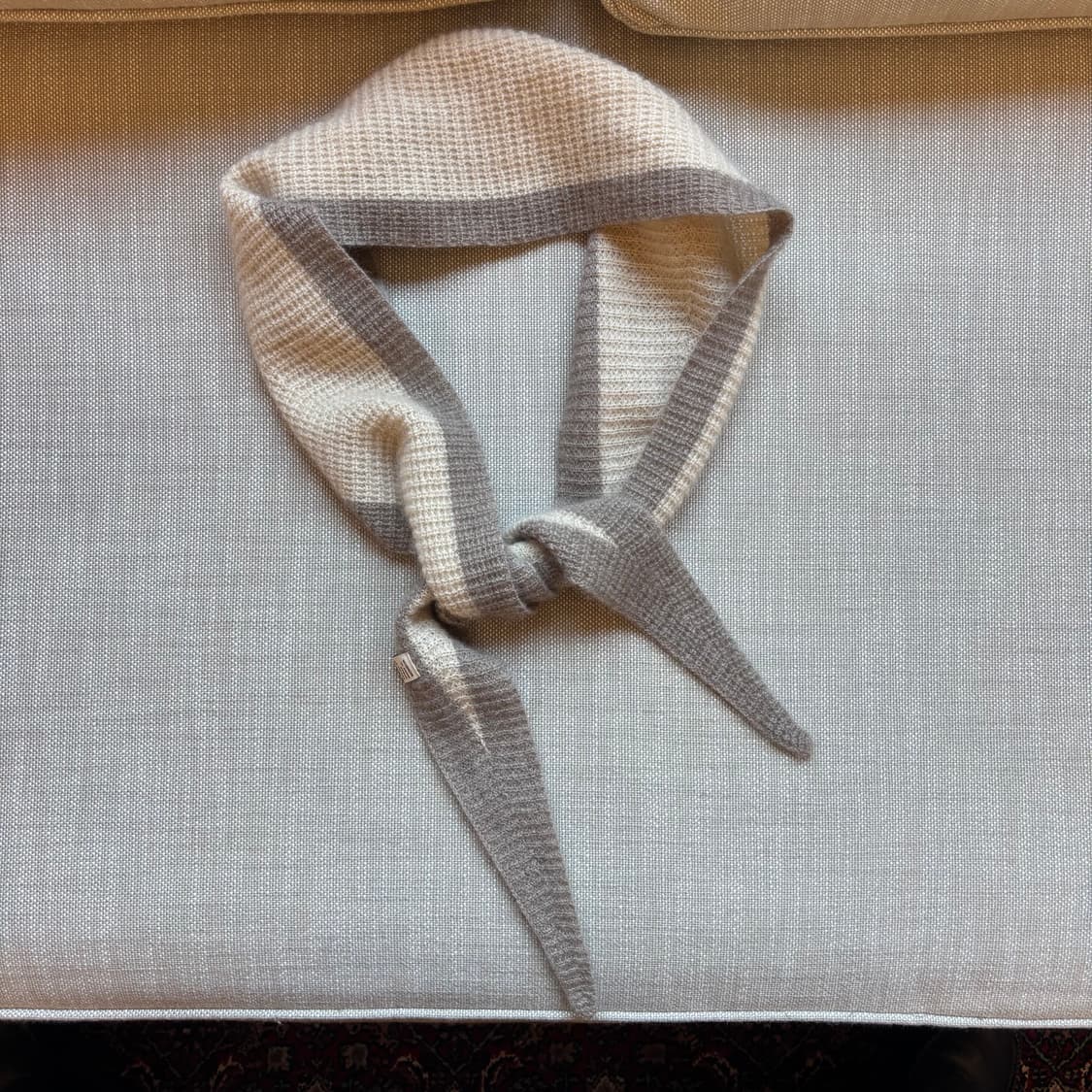 MARE BLUE 브랜드 캐시미어 100% 마름모 스카프 상품이미지1