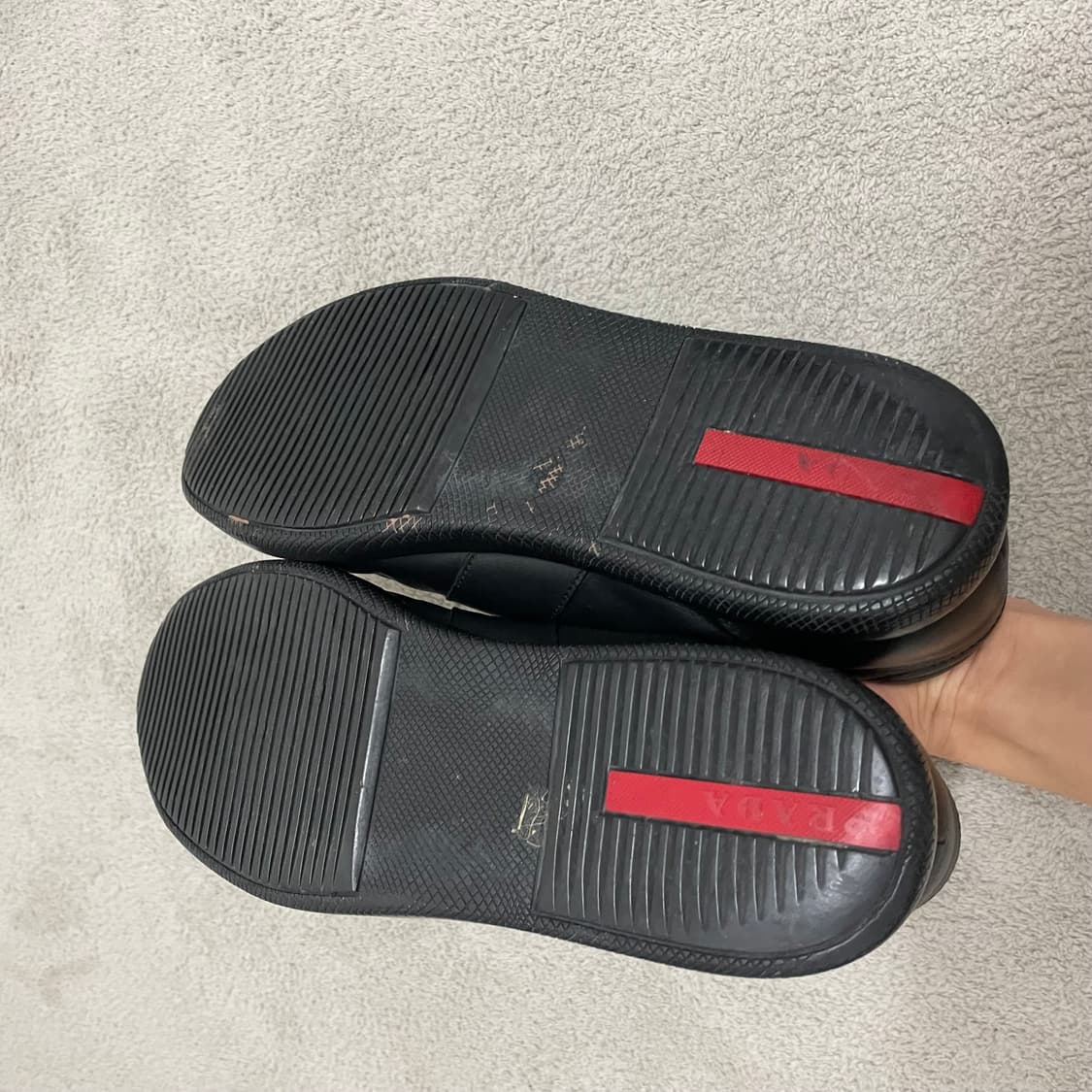 275) 프라다 스포츠 사이드 로고 레더 스니커즈 신발 상품이미지5