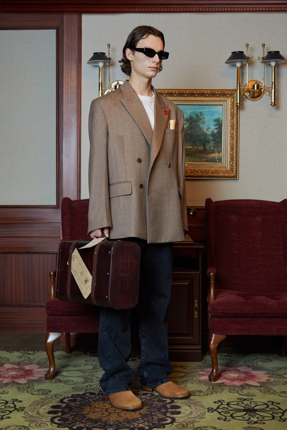 stu 오버핏 블레이저 체스트넛 (m) 상품이미지1