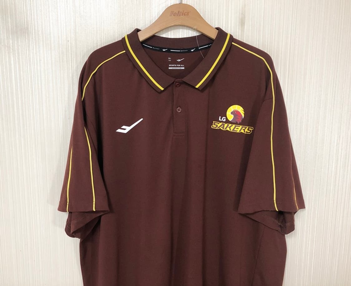 KBL 프로스펙스 창원LG세이커스 선수실착 폴로티셔츠 6XL(130) 상품이미지2