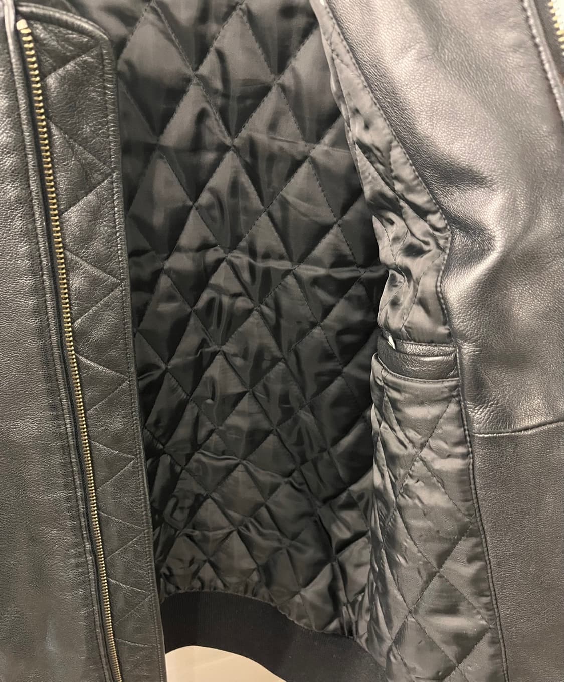 페이퍼리즘 리얼레더 바버자켓 L 상품이미지5