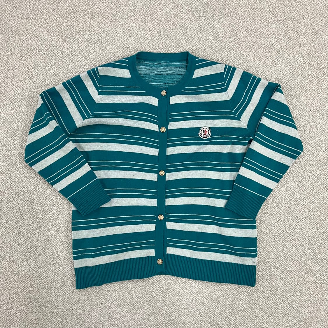 실측확인 와펜 스트라이프 가디건 0209M1 상품이미지1