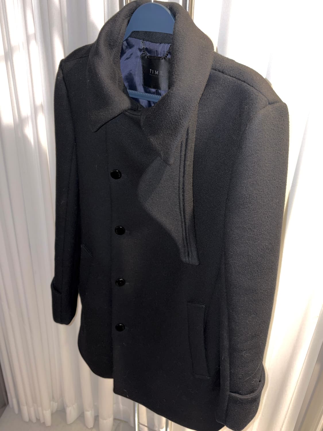 타임옴므 하이넥 스트랩 코트 상품이미지4