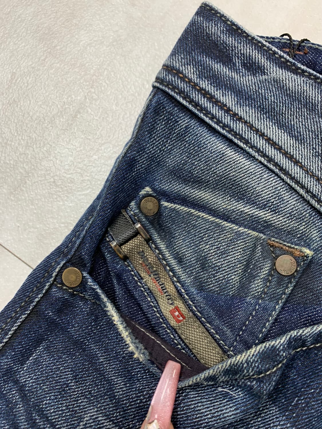 디젤 진청 스트레이트 데님 팬츠#101 상품이미지4