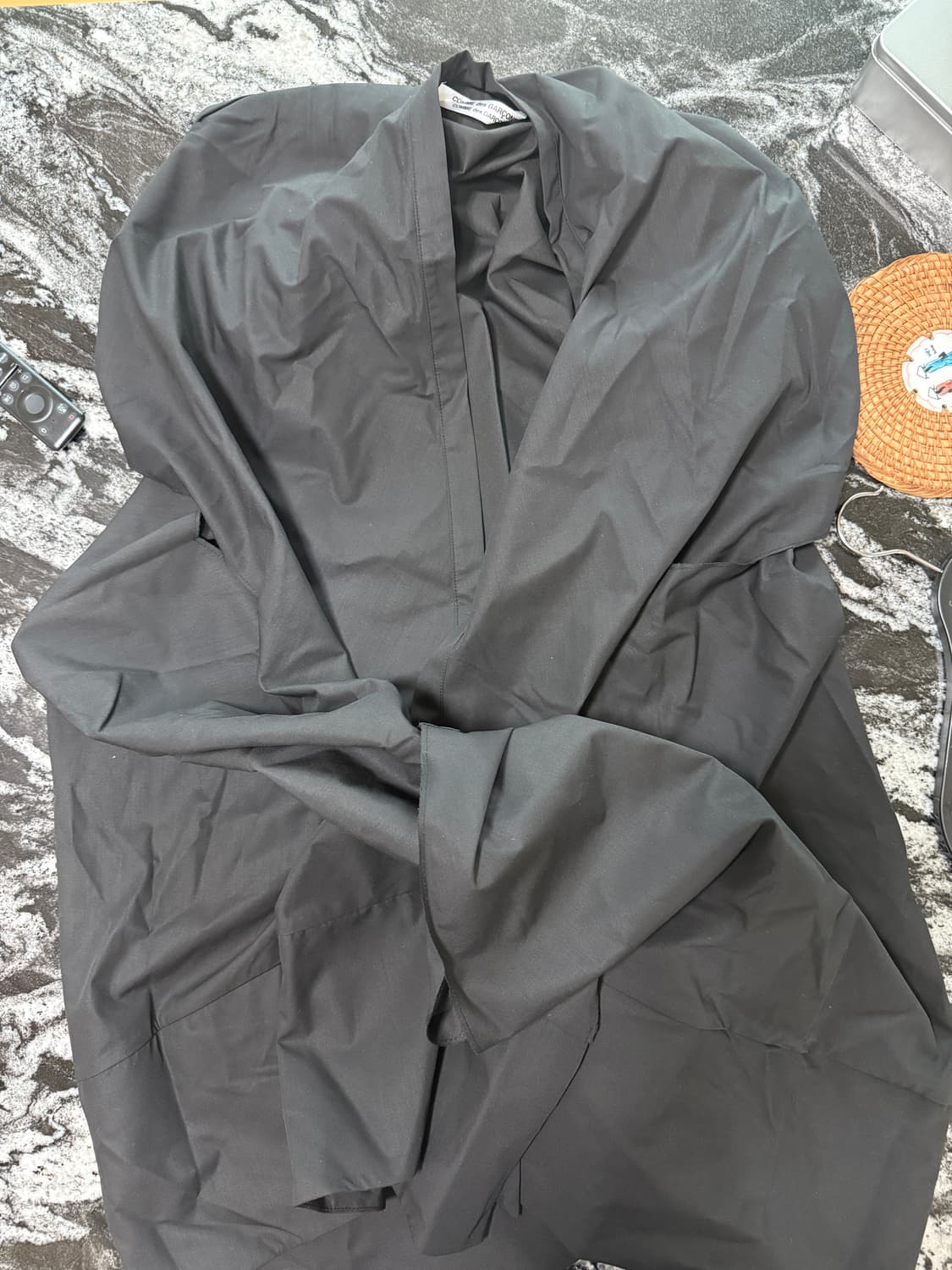 꼼데가르송 유카타 블랙 셔츠 드레스 상품이미지1