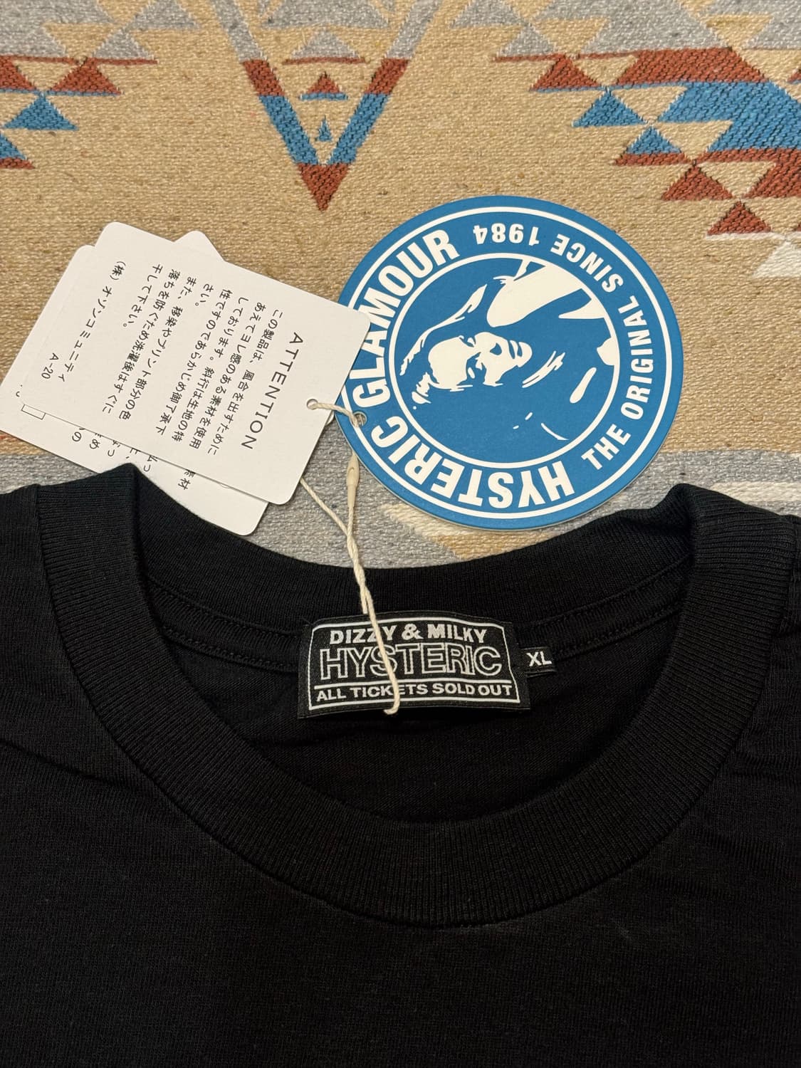 [XL] 히스테릭글래머 모터시티 베이비 티셔츠 블랙  상품이미지3