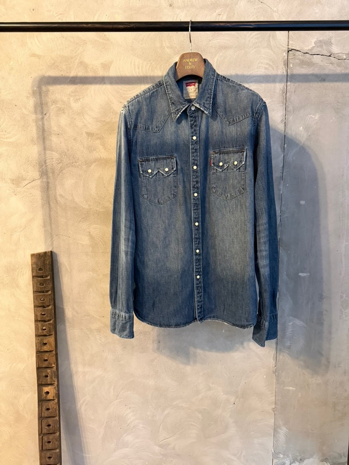 리바이스 웨스턴 데님셔츠 100 상품이미지5