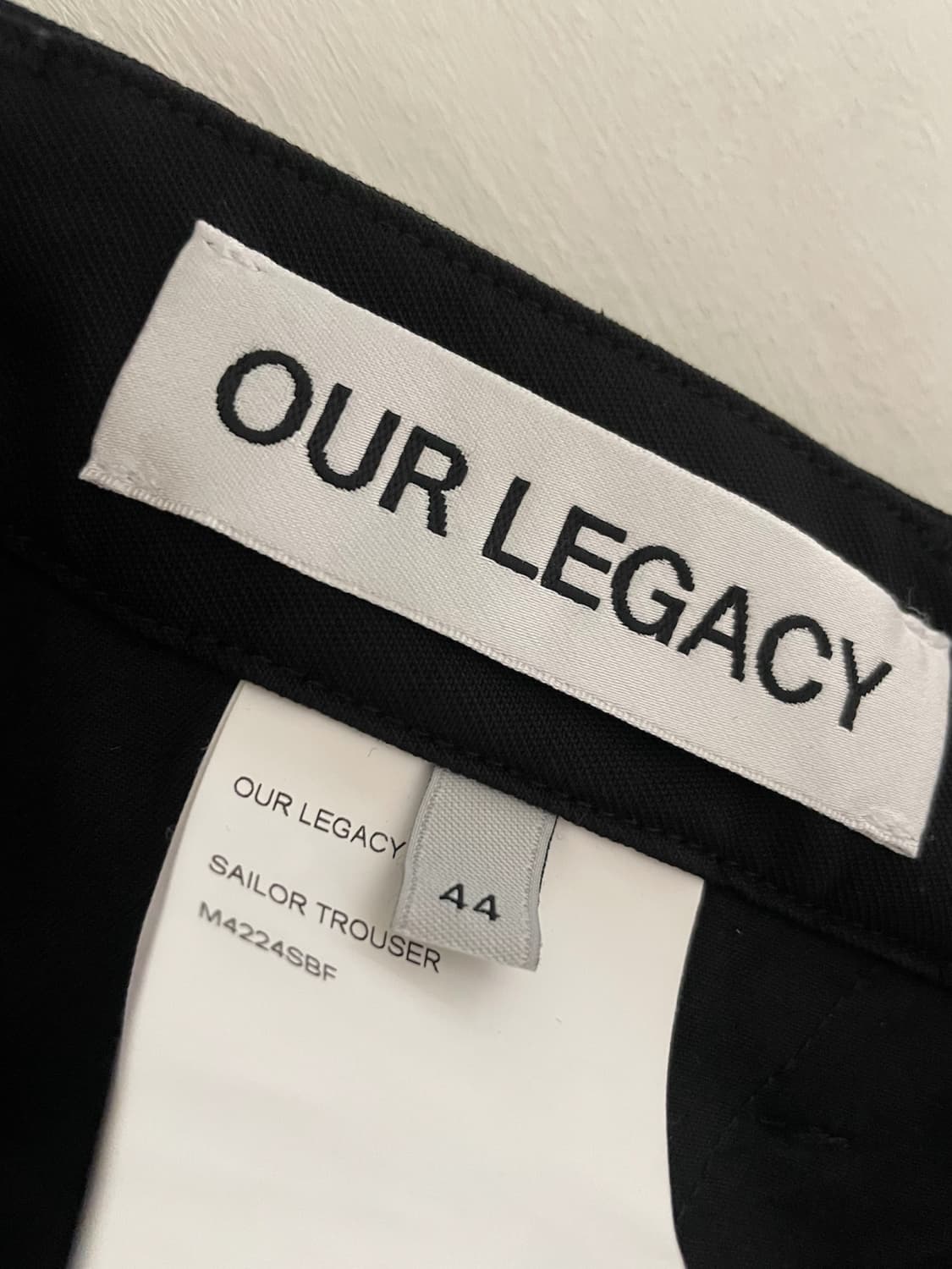 [드라이 완료] OUR LEGACY Sailor Trouser (44) 상품이미지4