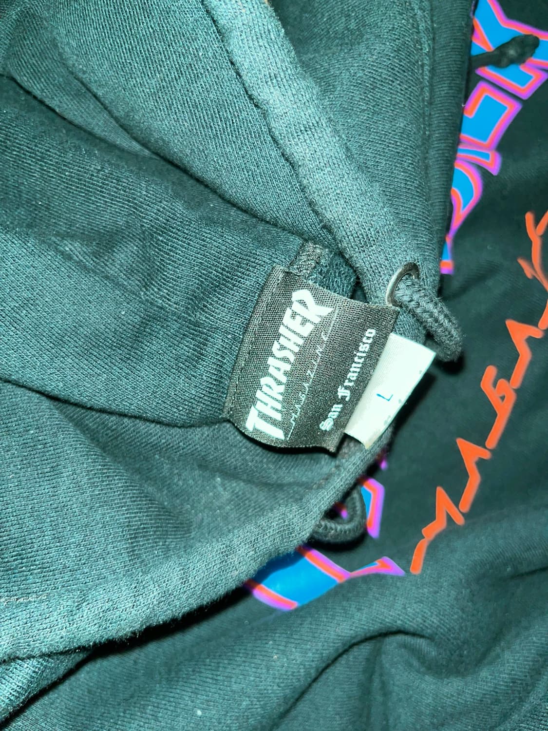 thrasher flame logo hoodie 상품이미지3