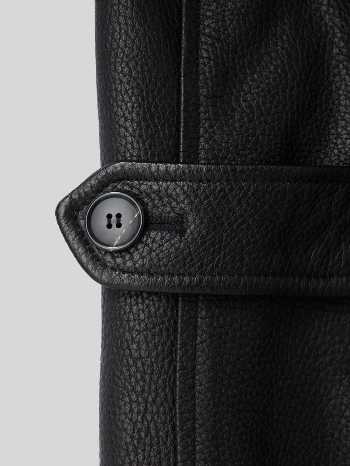 렉토 RECTO 빈티지 레더 초어 자켓 블랙 상품이미지7