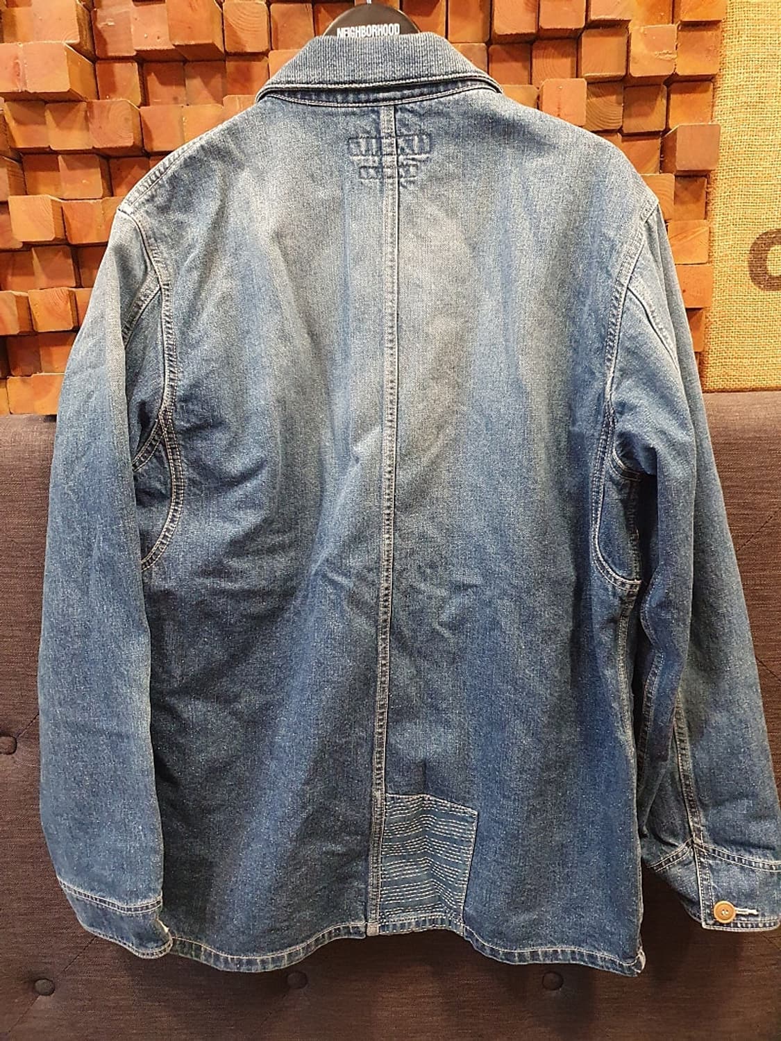 FDMLT 펀드멘탈    패치 워크 데님 커버올 자켓 상품이미지7