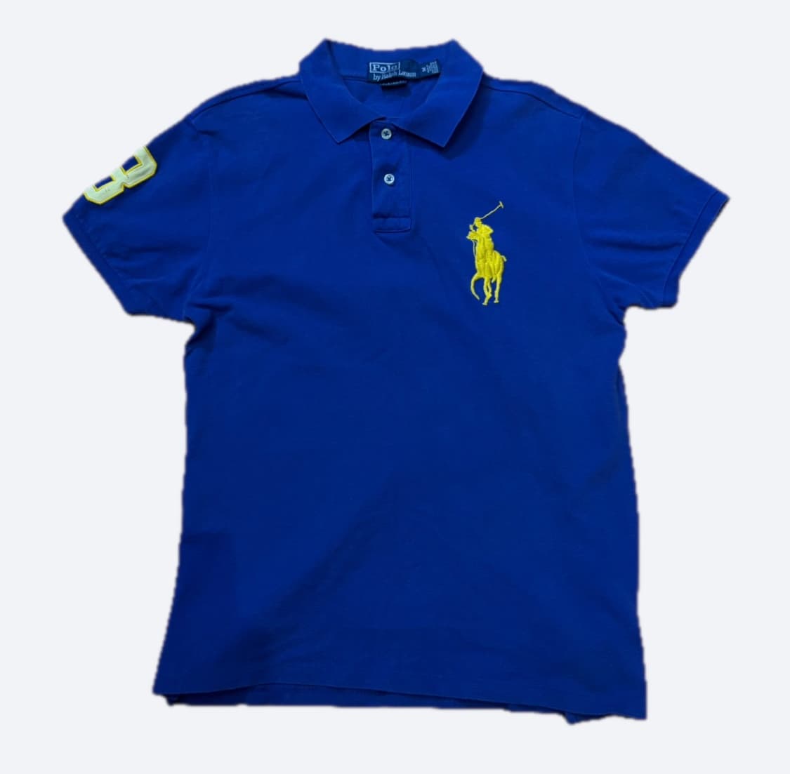 💙폴로 랄프로렌 옐로우 빅포니 커스텀핏 블루 카라티 PK티💙 상품이미지3