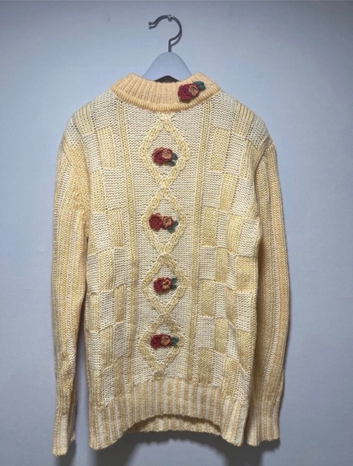 연노랑 빈티지 니트 상품이미지1