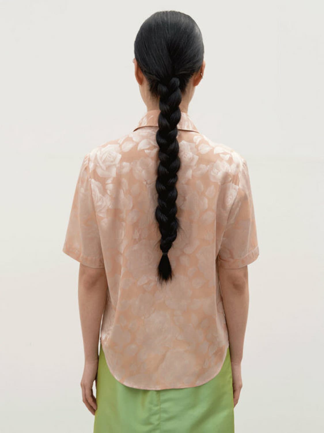 Teak 티크 ROSE FLOWER SILK BLOUSE 상품이미지2