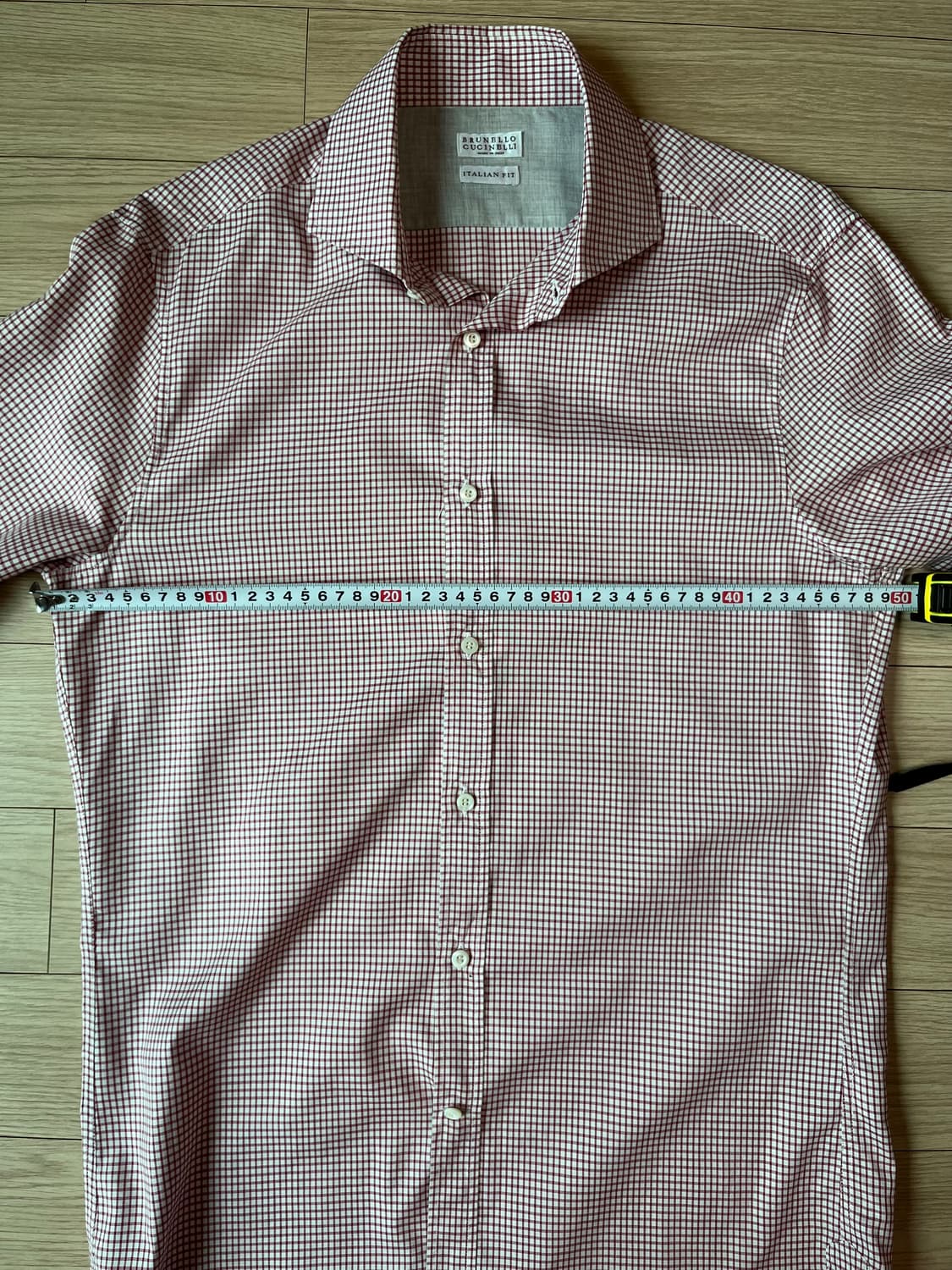 브루넬로 쿠치넬리 체크 셔츠 M 정품 상품이미지7