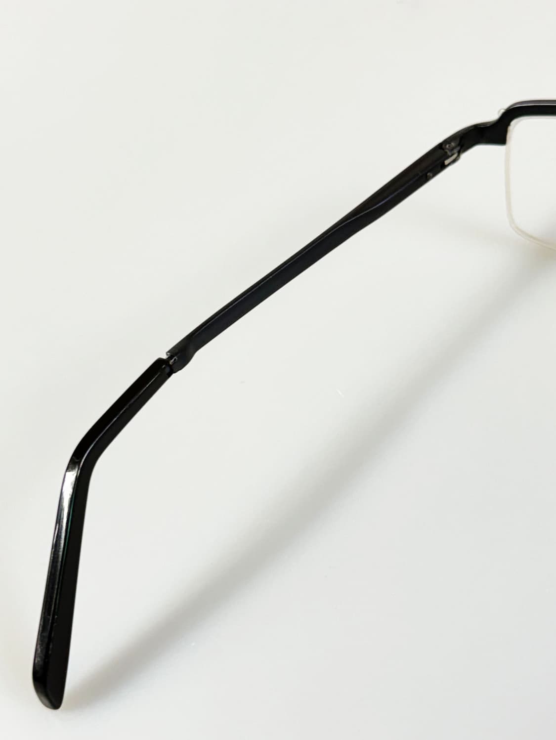 FRANCESCO SMALTO 블랙 반무테 스퀘어 빈티지 안경 상품이미지7