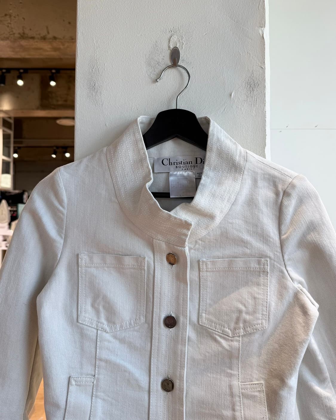 크리스찬 디올 부티크 화이트 데님 자켓  상품이미지3