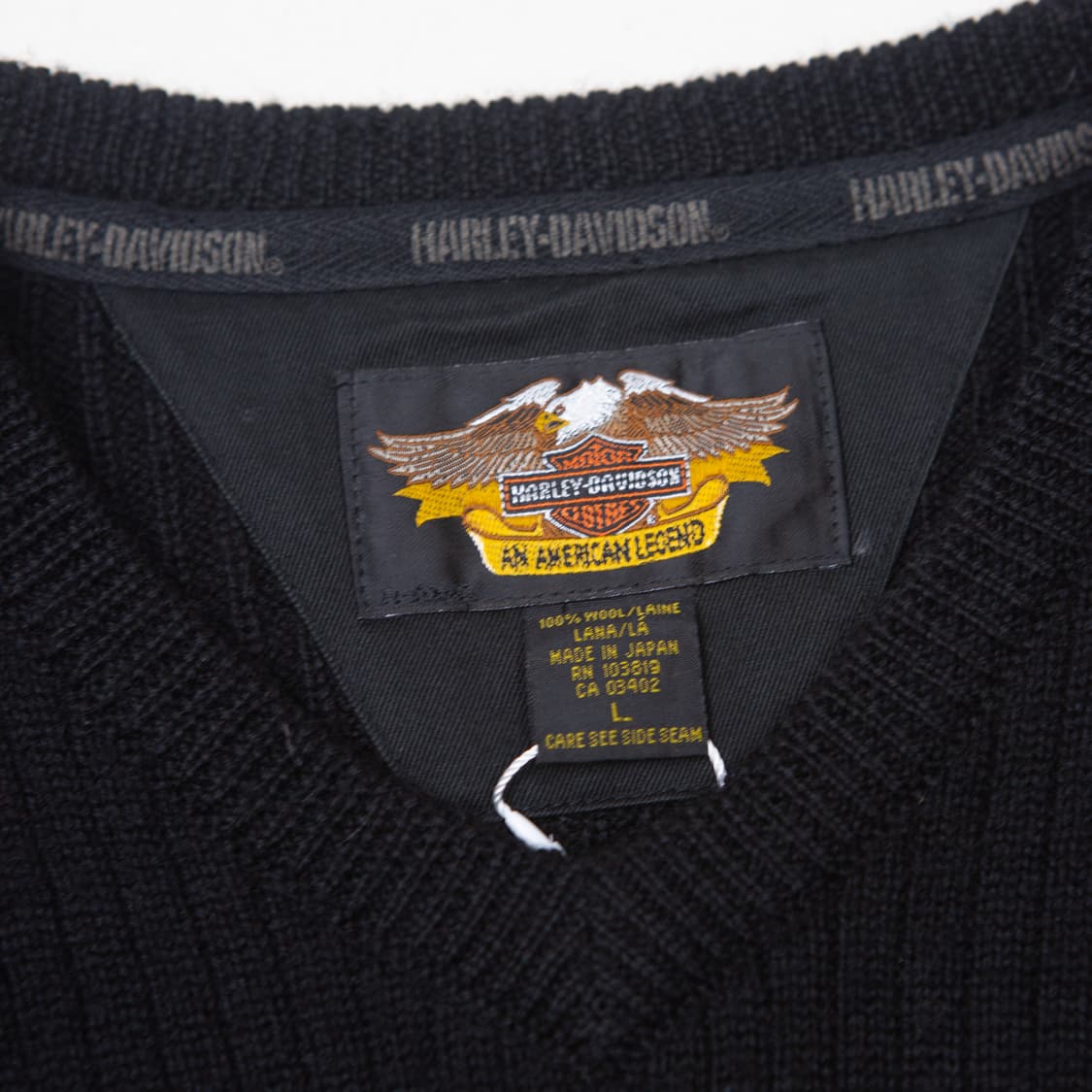 00s 할리데이비슨 03 브이넥 니트 스웨터 상품이미지4