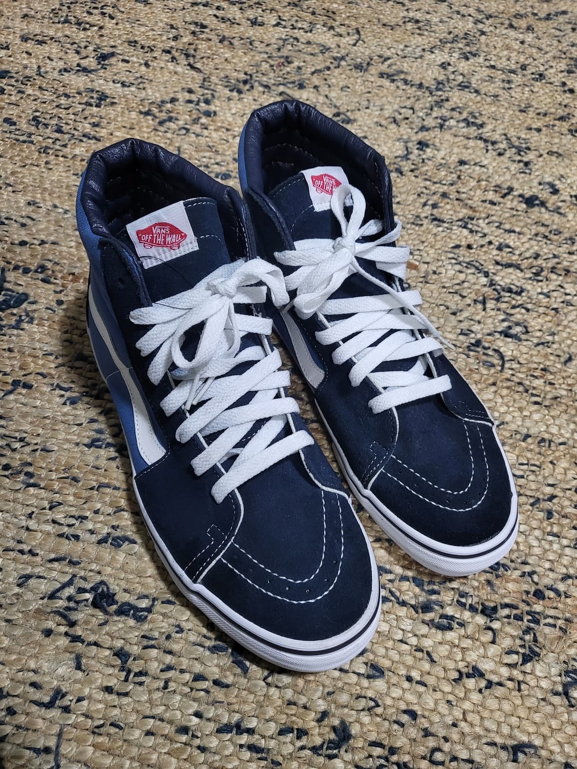 Vans 반스 스케이트 하이 신발 - 네이비/화이트 상품이미지2