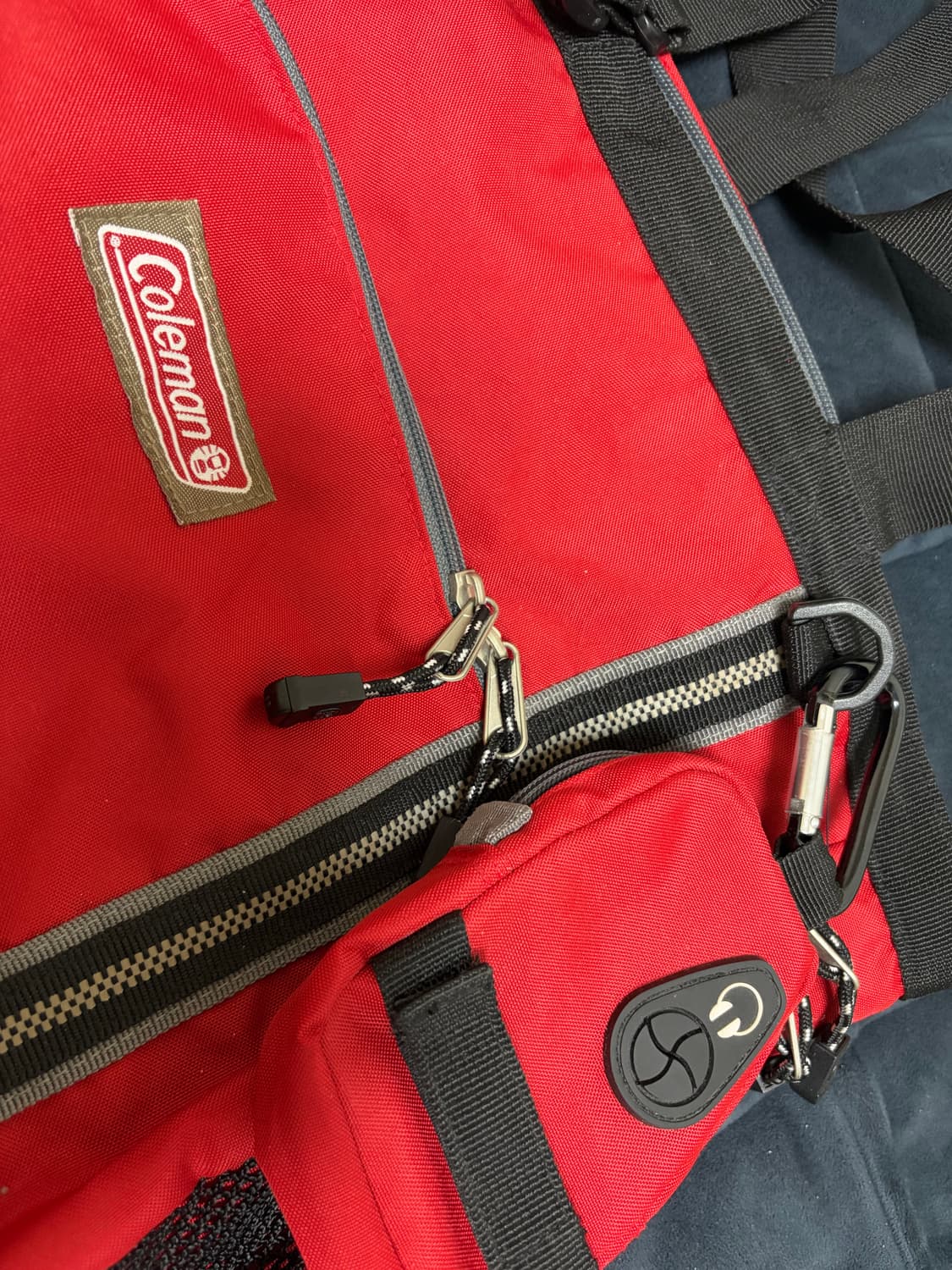 콜맨 레드 보부상 숄더백 미사용 상품이미지2