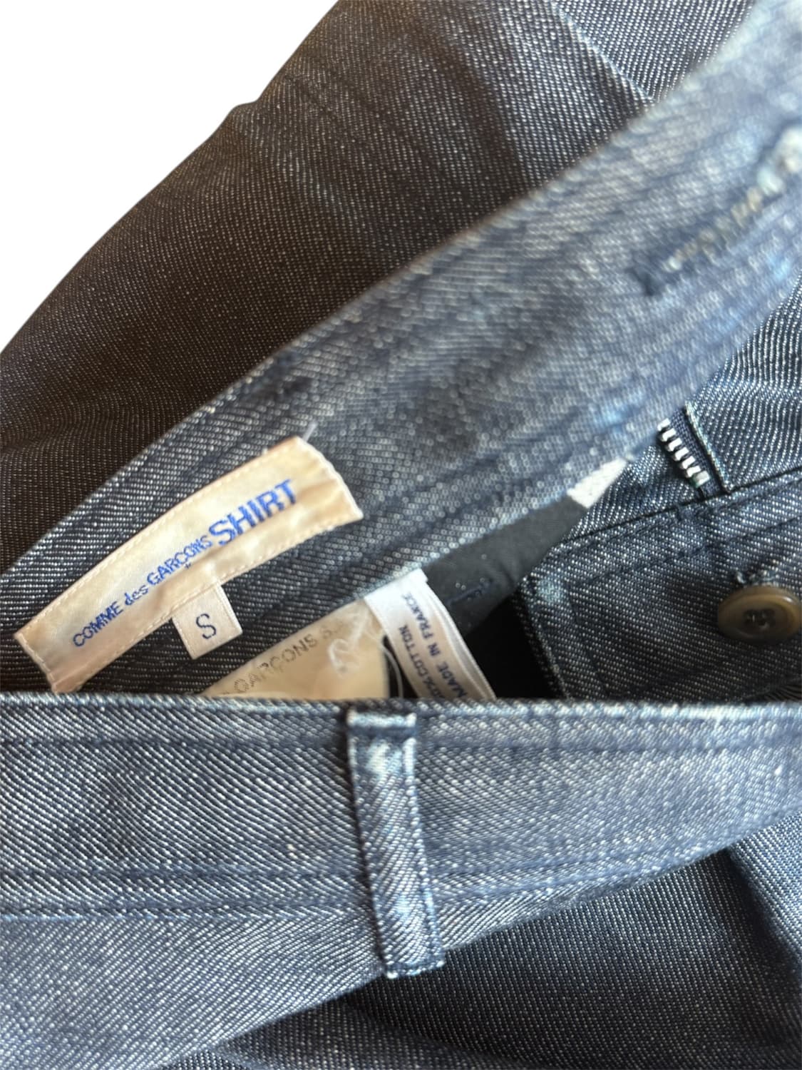 꼼데가르송 아카이브 러브패치 자수 데님진 상품이미지4