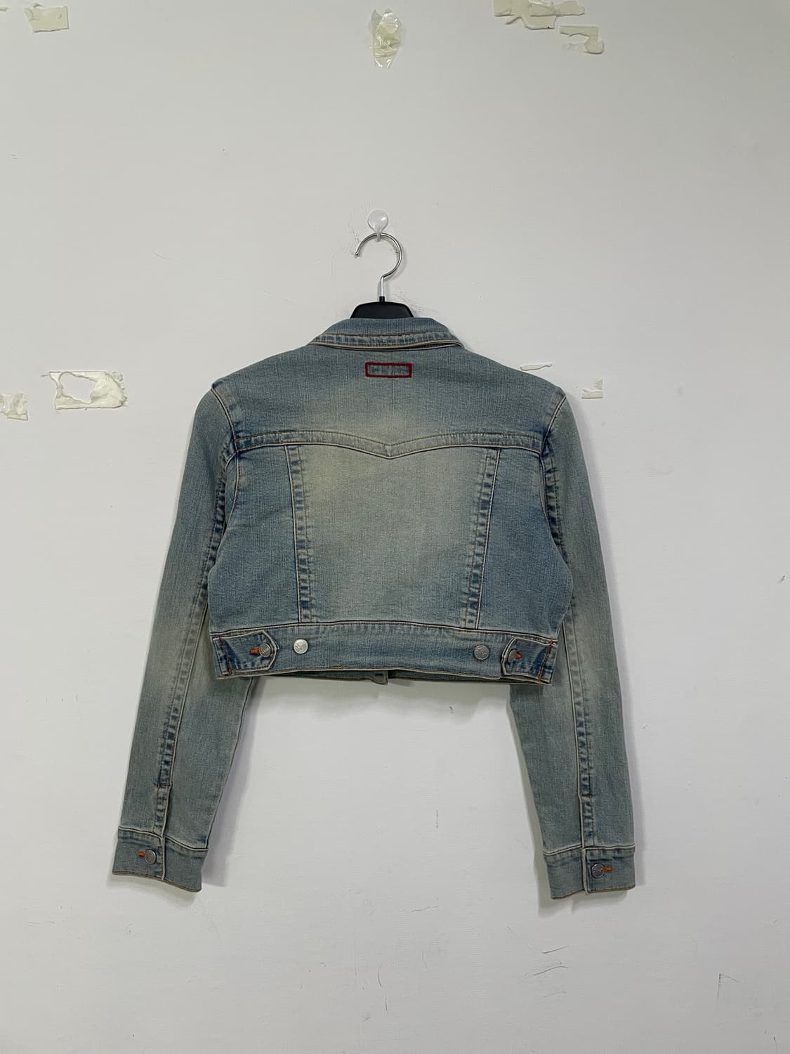 joy jean 자수 크롭 데님 청자켓 상품이미지3