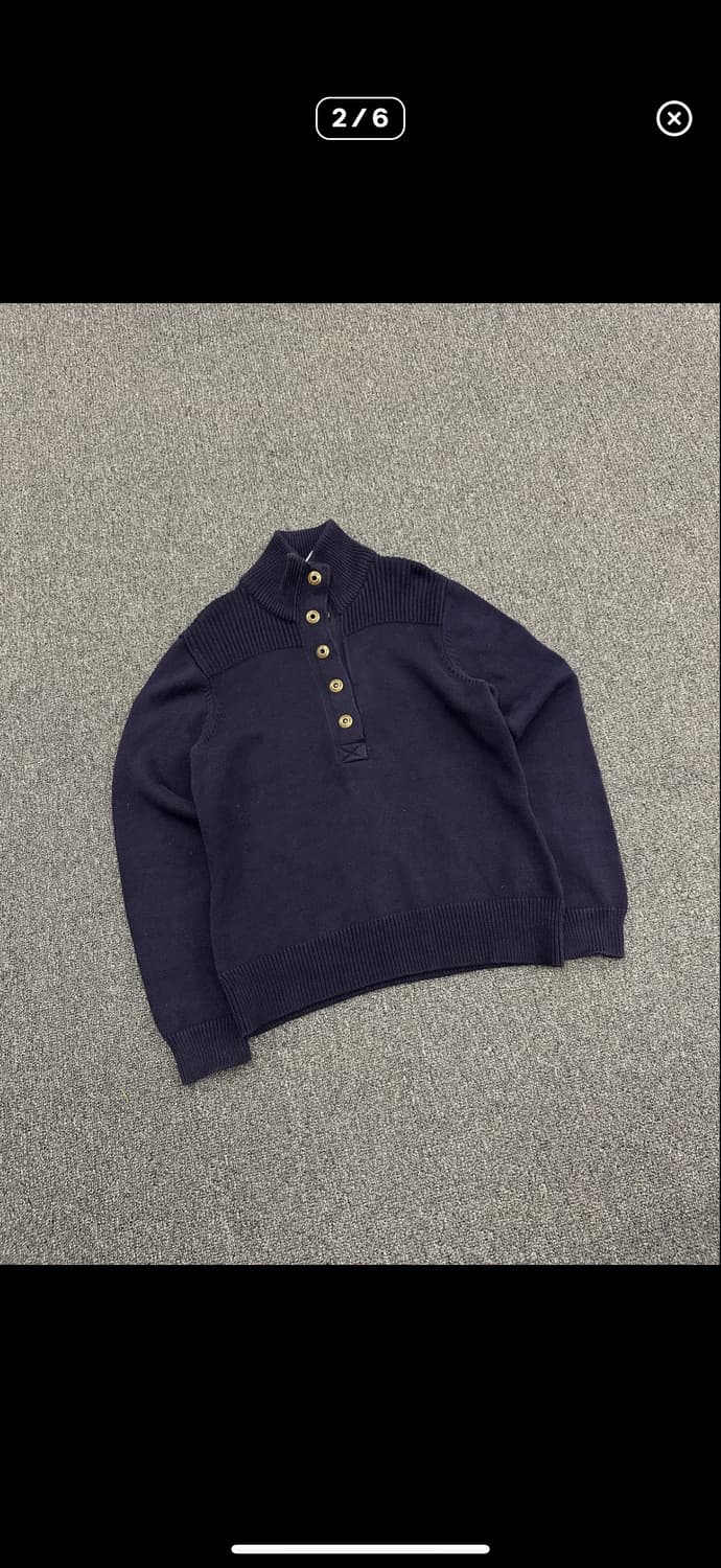 빈티지 폴로 랄프로렌 네이비 버튼 스웨터 니트 상품이미지2