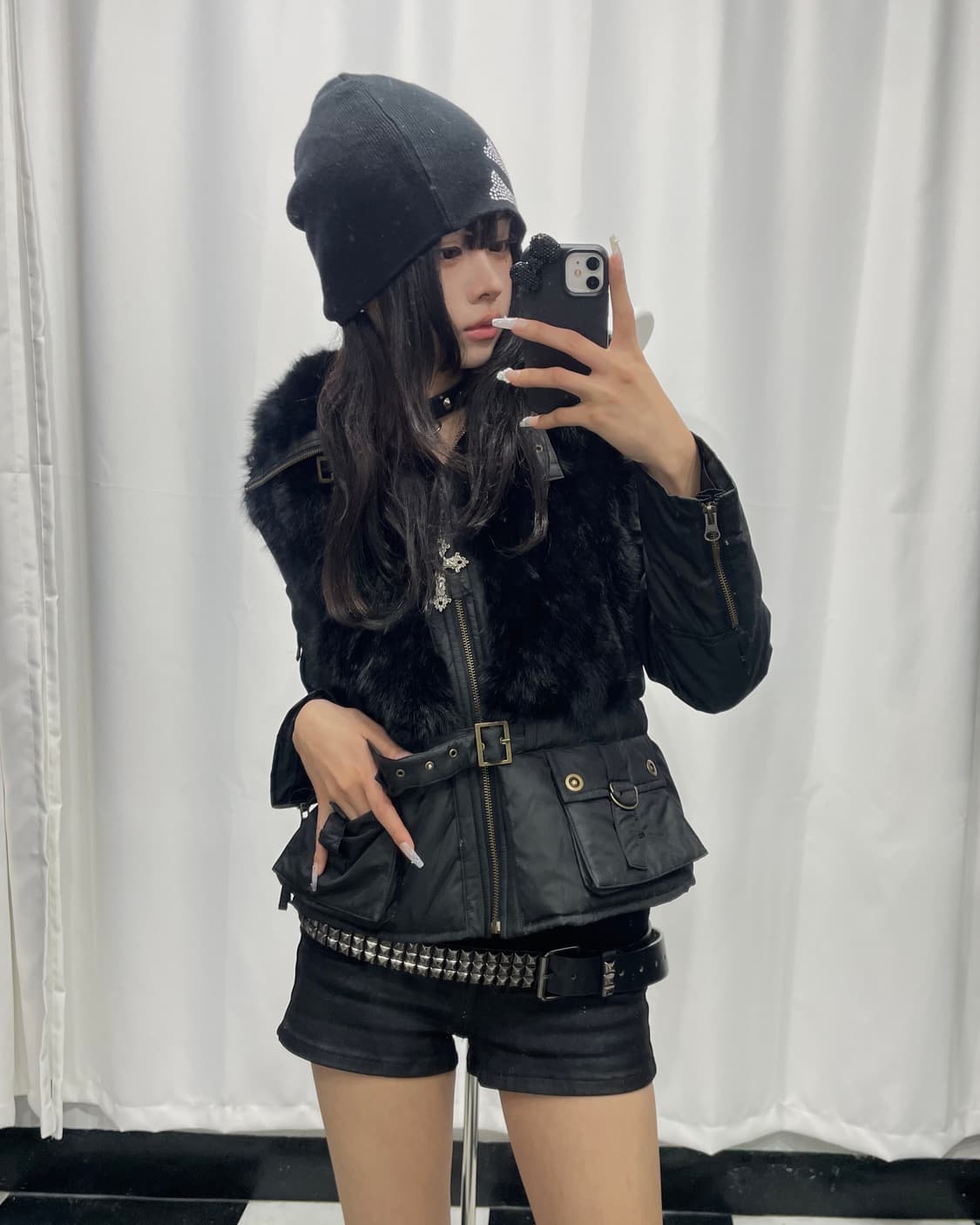 🎸블랙 퍼 패딩🎸 상품이미지2