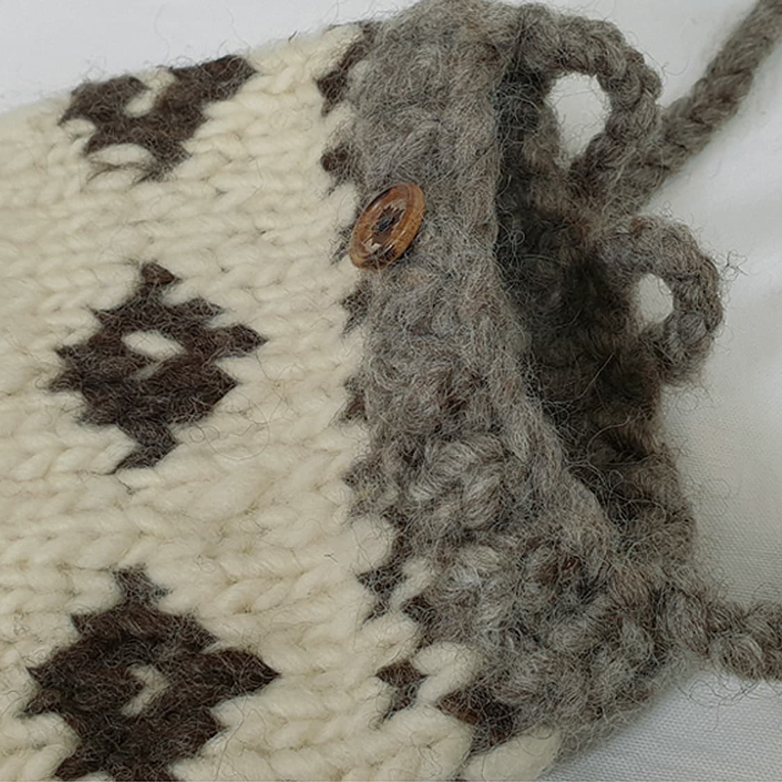 vintage cowichan 핸드메이드숄더니트백 상품이미지3