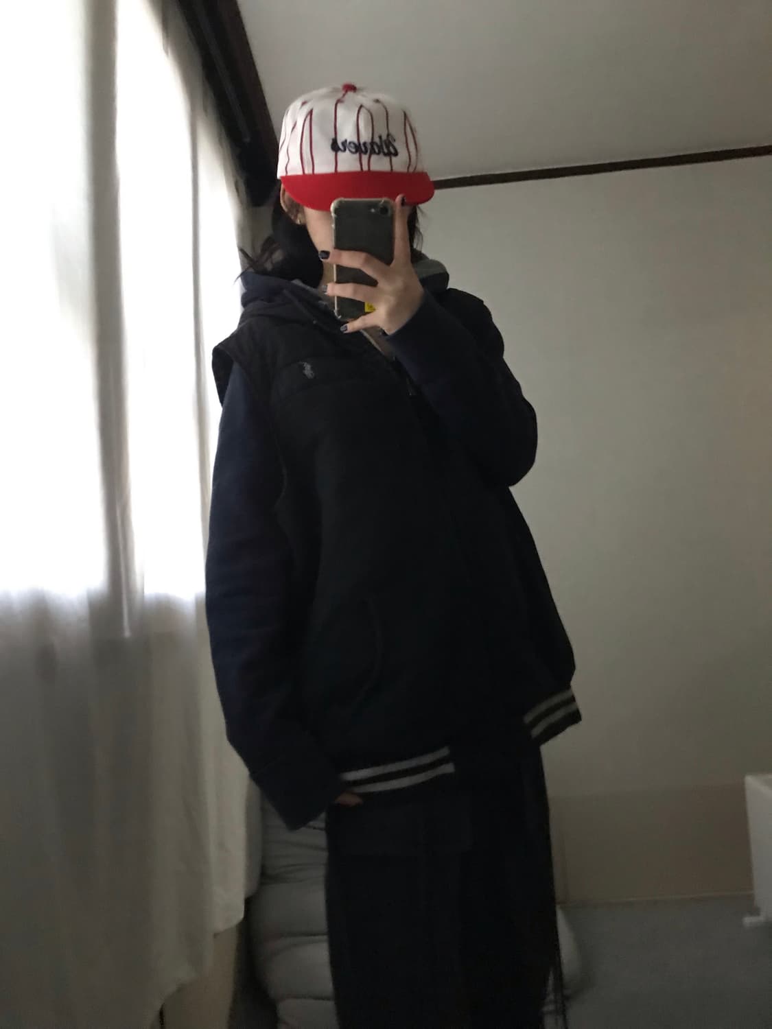 폴로 블랙 후드 패딩조끼 상품이미지4