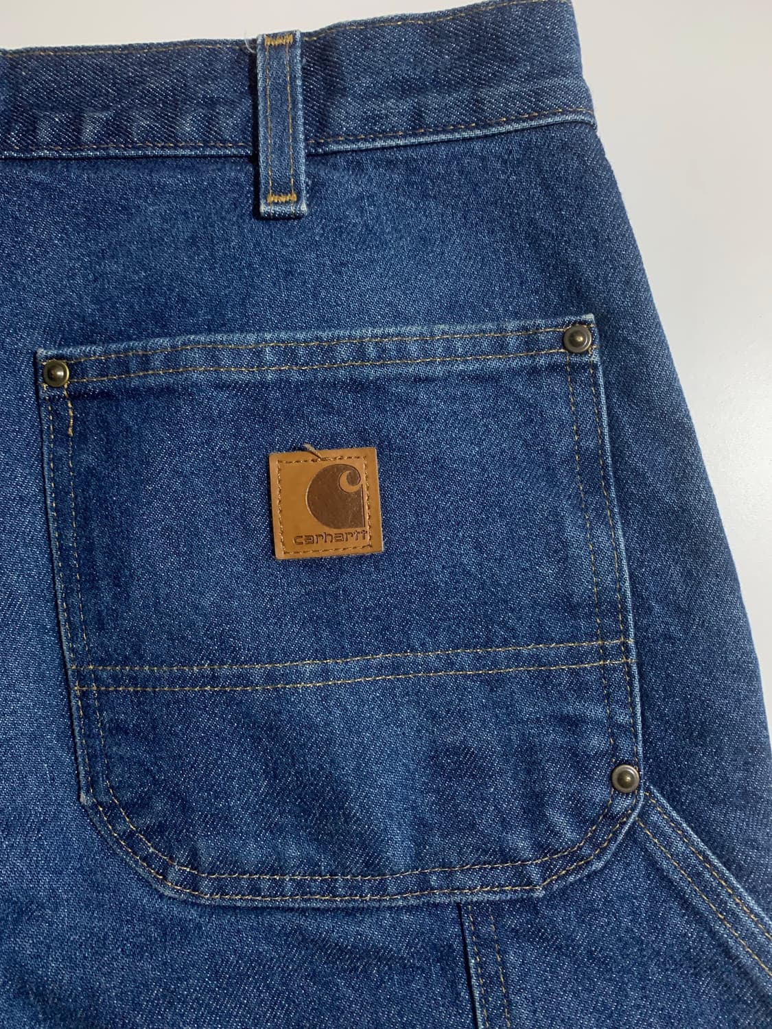 칼하트 B73-DST 더블니 데님 팬츠 33x30 상품이미지3