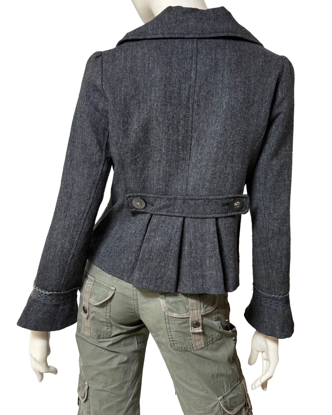 Vtg 엑시즈팜 더블 버튼 레이스 자켓 상품이미지4