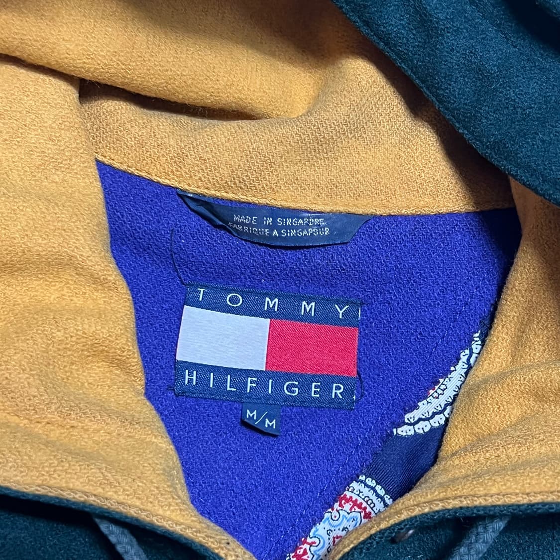 M 타미힐피거 90‘s 배색 후드 자켓 상품이미지4