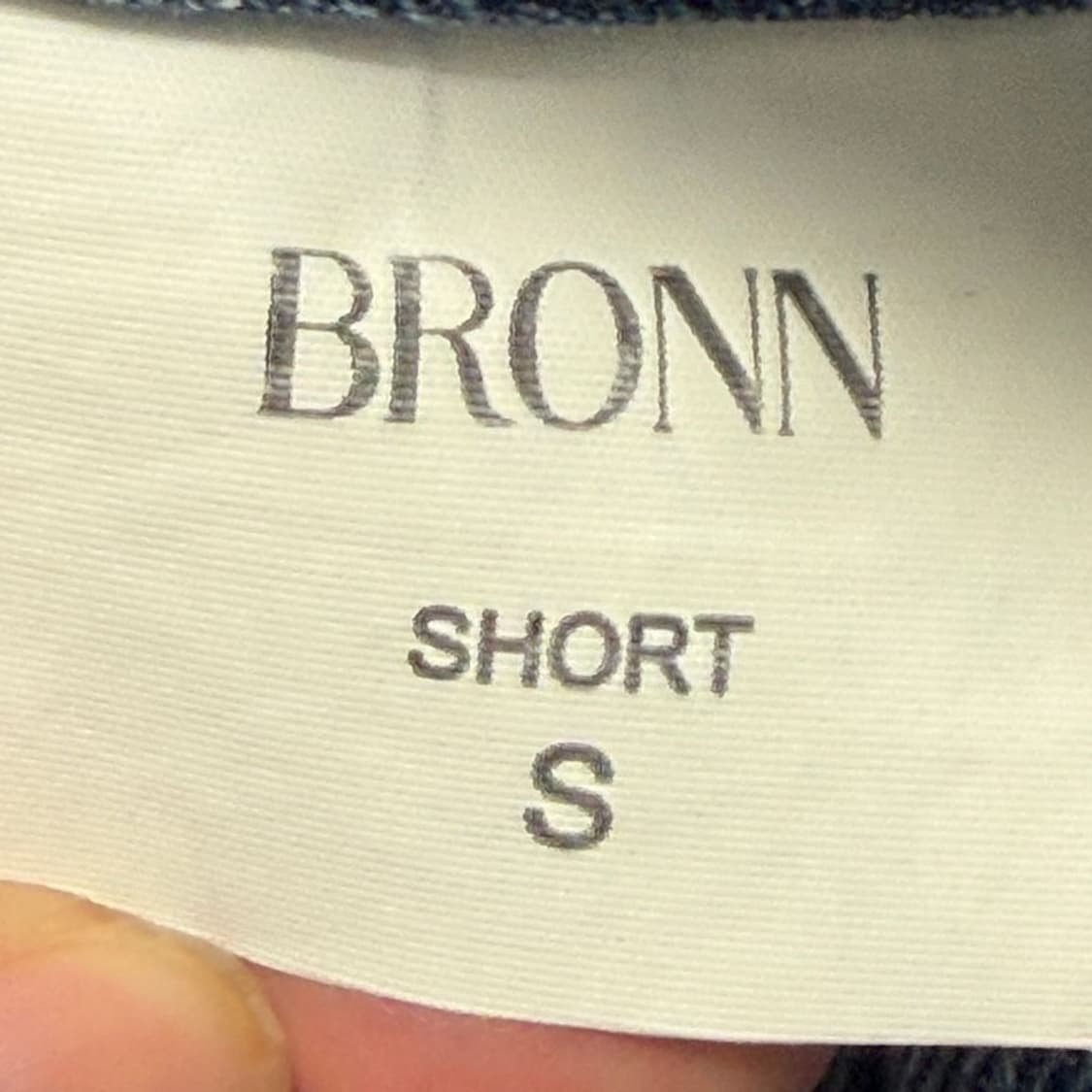 새상품 브론 울림 와이드 데님 팬츠 중청 S 상품이미지4