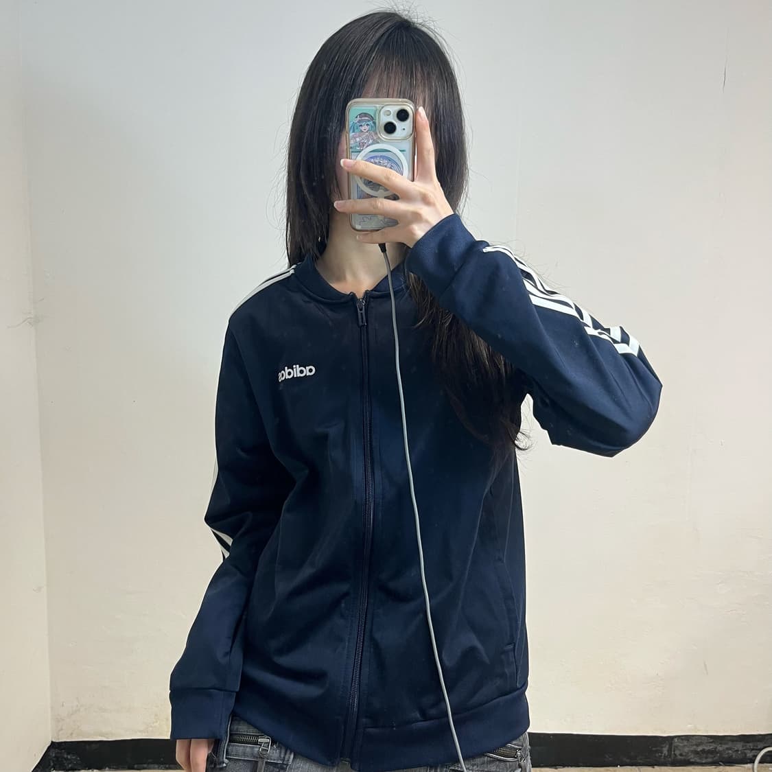 Adidas navy china neck track jacket 상품이미지1