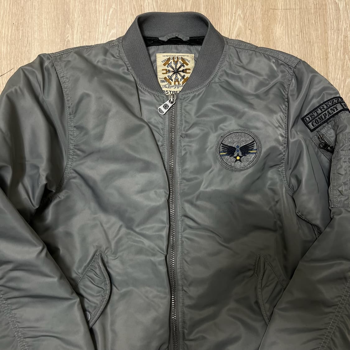 디스트레즈드 남성 와펜 봄버 MA1 항공점퍼 M/95  상품이미지2