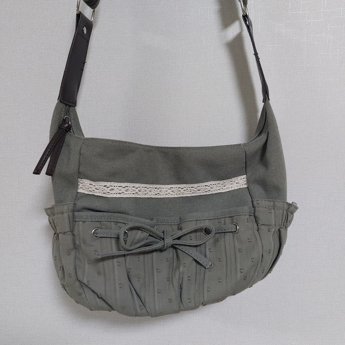 빈티지 레이스 카고 포켓 크로스백 상품이미지3